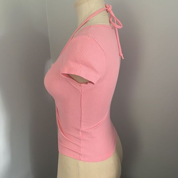 NWOT American Eagle Short Sleeve Ribbed Top Size XS - Picture 4 of 6